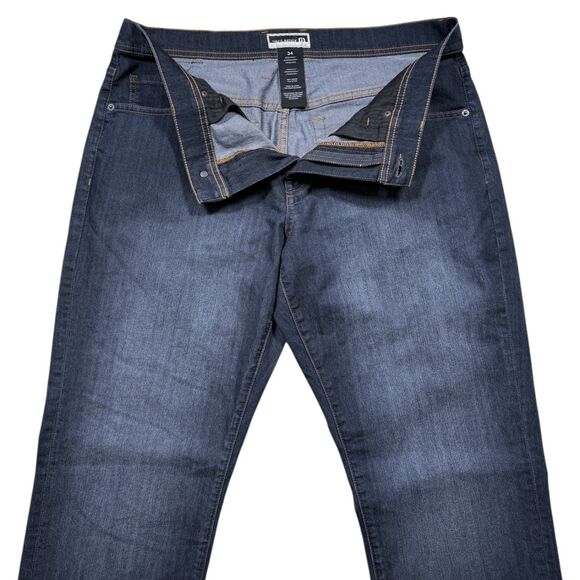 Travis Mathew Featherweight Jeans Mens 34x32 Dark Wash Stretch Denim Blue Casual - Picture 5 of 7